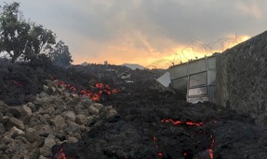 Thousands flee homes in the Democratic Republic of Congo after a large volcano eruption - Voice Online