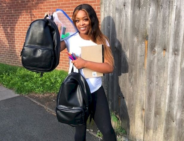 Mum-of-three supports underprivileged children with school essentials on their first day back