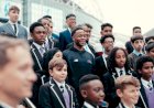 Raheem Sterling unveils his Foundation at his former school, Ark Elvin Academy in Brent