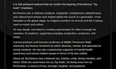 Statement from the Family of BryTavious “Tay Keith” Chambers June 19, 2026